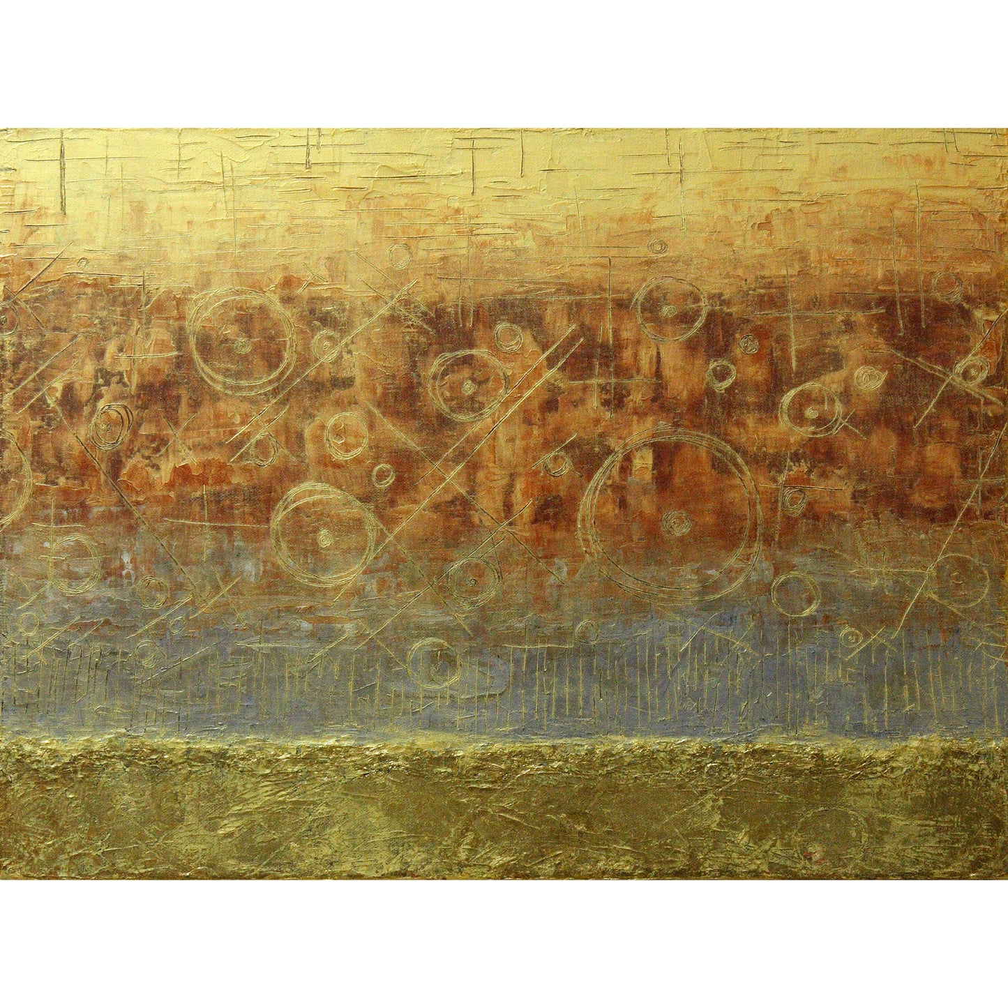 Scadron Terra Markings 3 III Abstract Art Painting