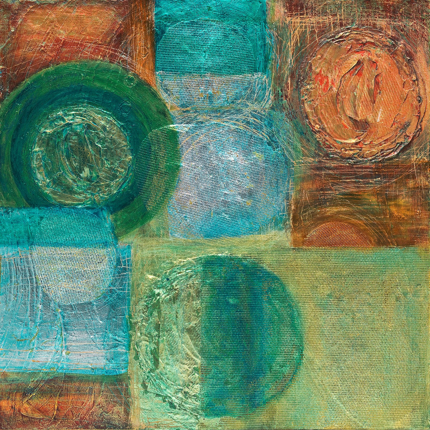 Scadron Untitled 2025 18x18 Abstract Art Painting