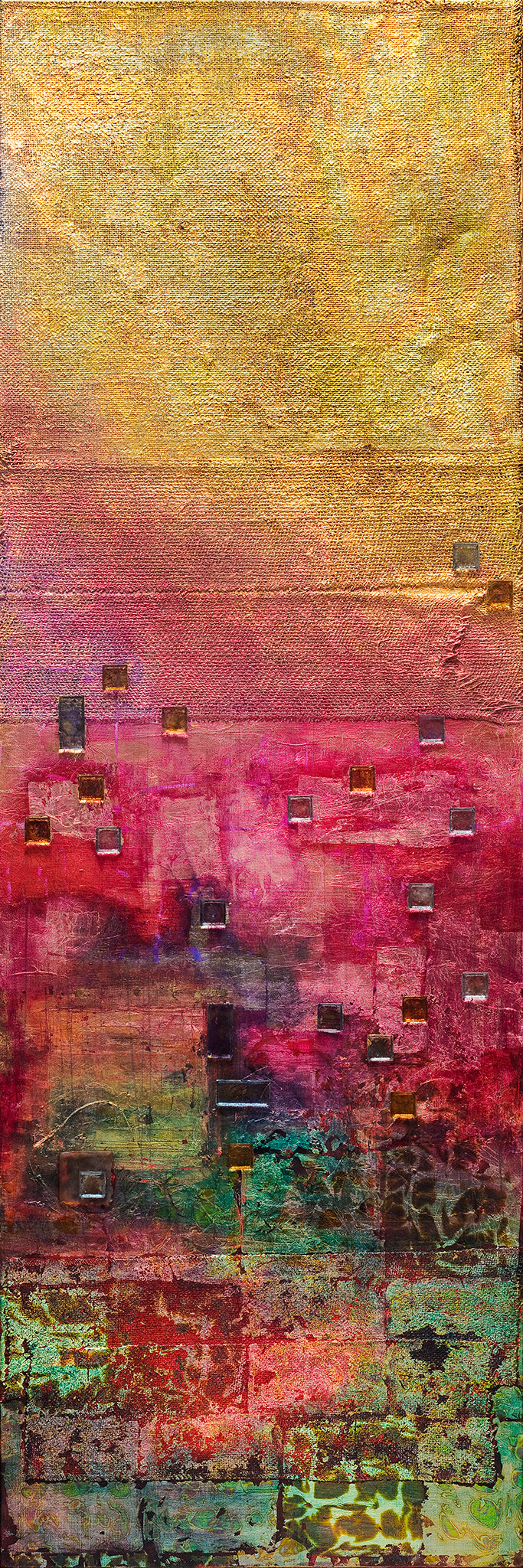 Scadron Untitled 2025 60x20 Abstract Art Painting