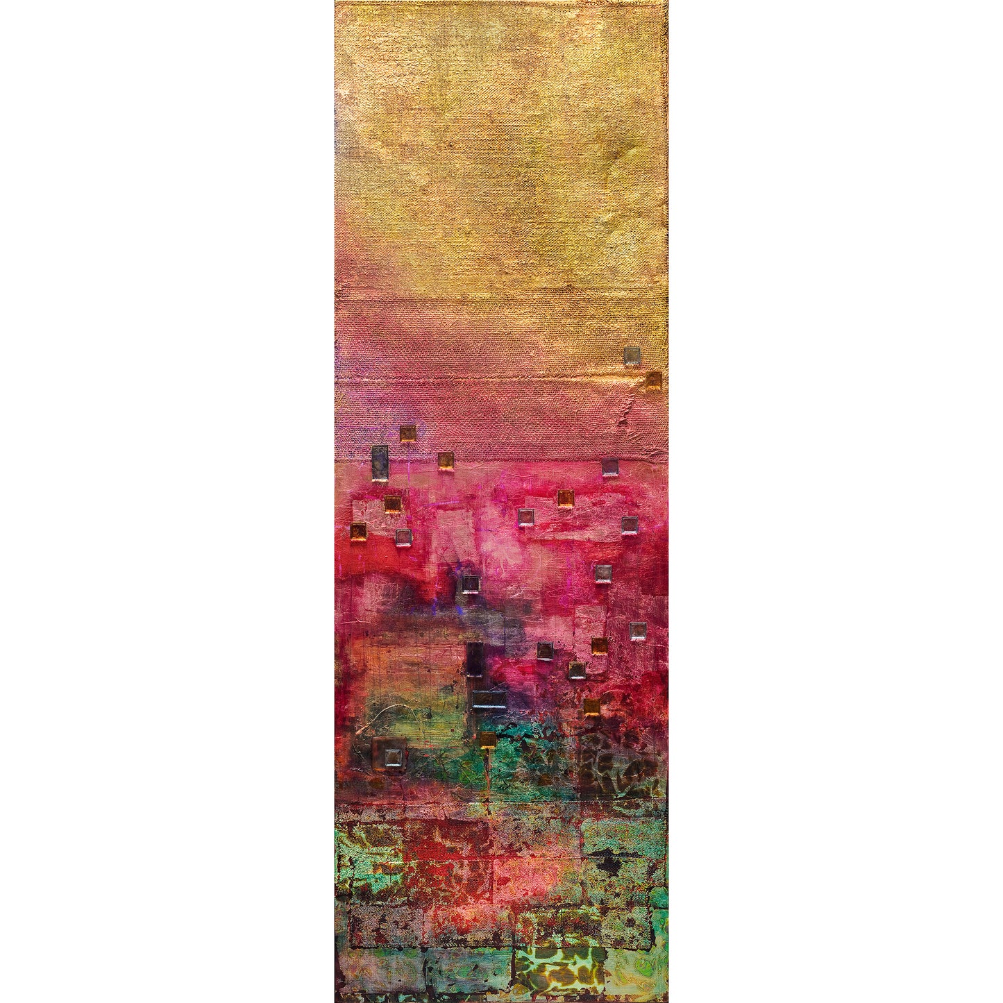 Scadron Untitled 2025 60x20 Abstract Art Painting