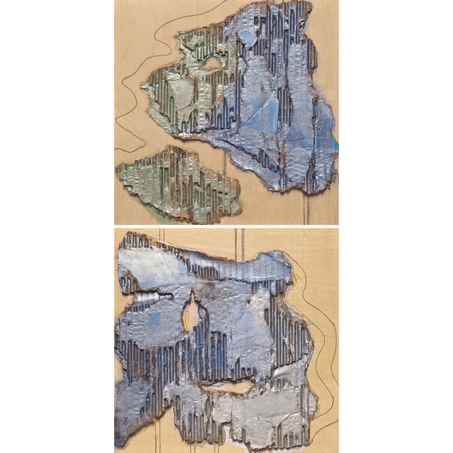 Scadron Panel Mixed III 3 Abstract Art Painting