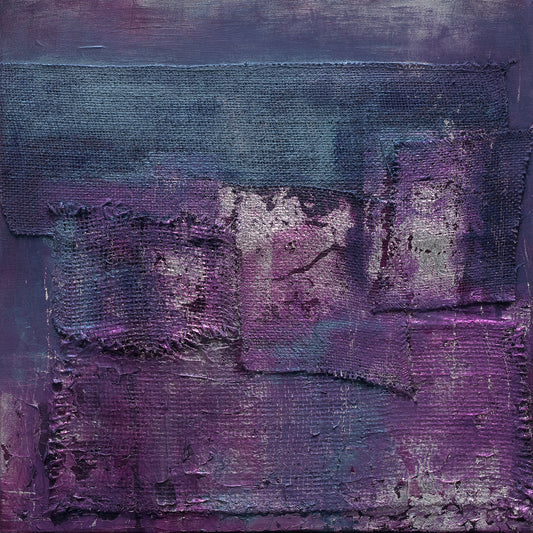 Scadron Violet Fusion Abstract Art Painting
