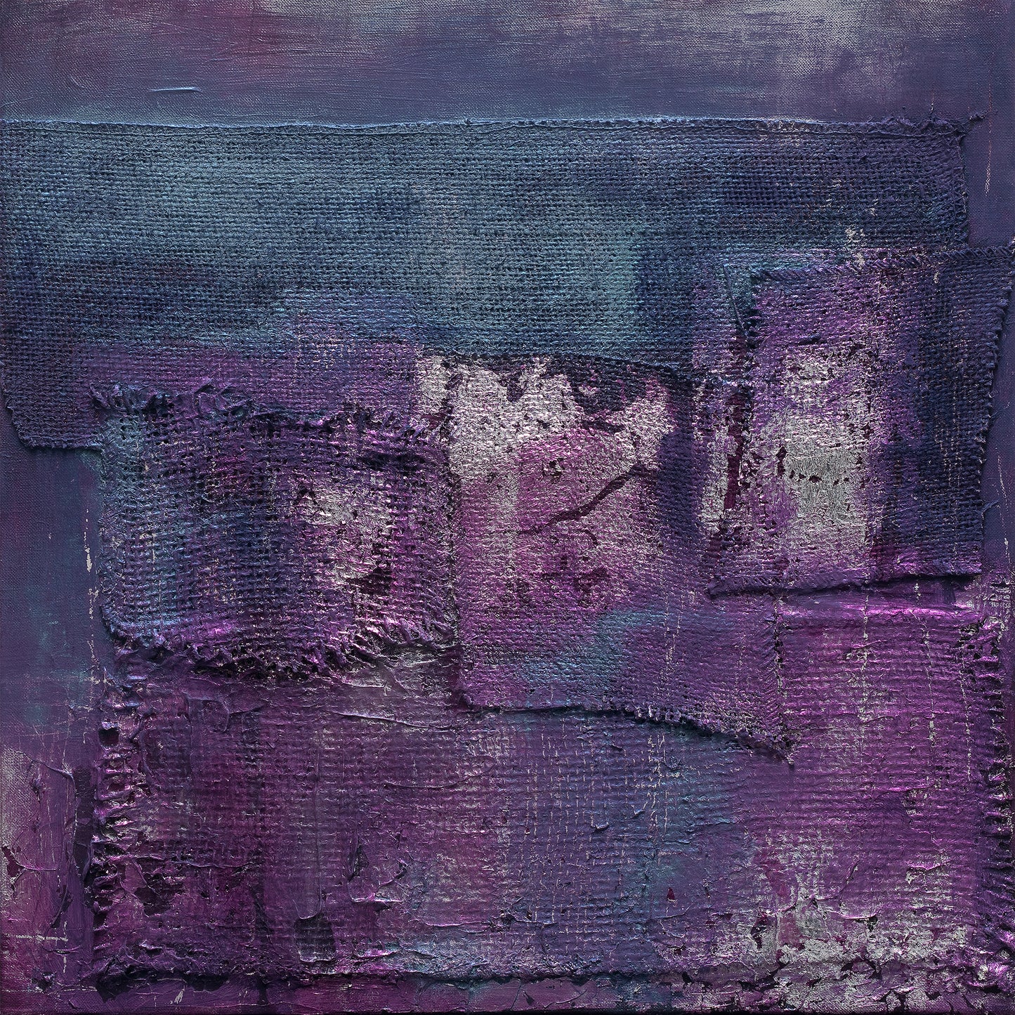 Scadron Violet Fusion Abstract Art Painting